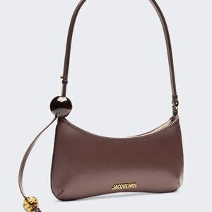 NEW JACQUEMUS Le Bisou Perle Bag in Medium Brown